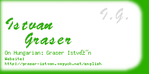 istvan graser business card